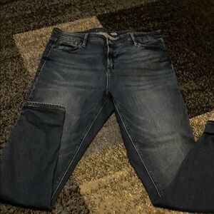 Old Navy Women's Dark Blue Straight Jeans